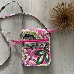 Vera Bradley Priscilla Pink Mini Hipster Crossbody bag perfect for spring summer